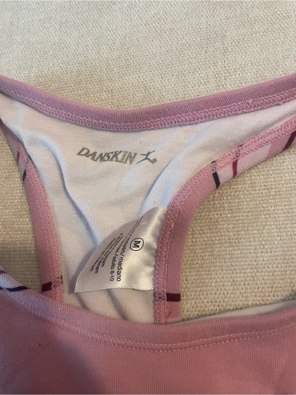 DanSkin Striped Racerback Tank Tops - Multi-Colored - Picture 4 of 4